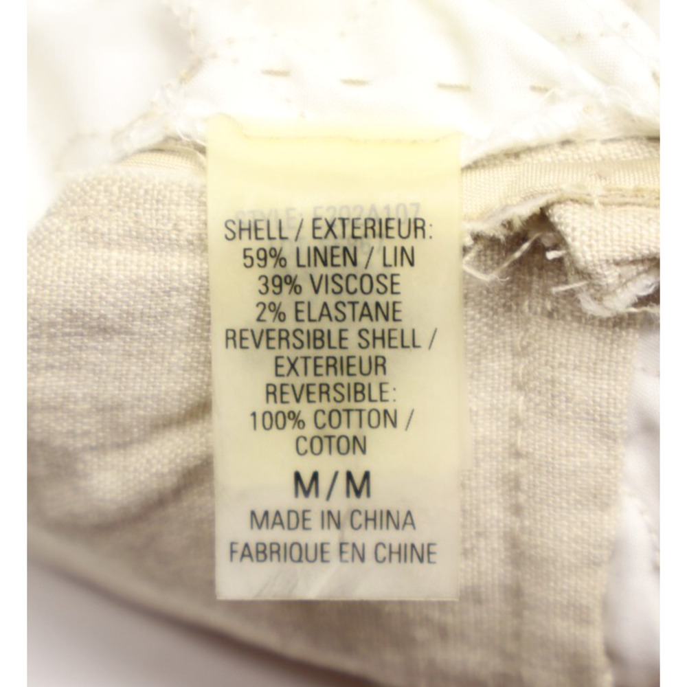 Elie Tahari Women's Neutral Reversible Linen Stitch Details Jacket Sz M NEW - Picture 9 of 11
